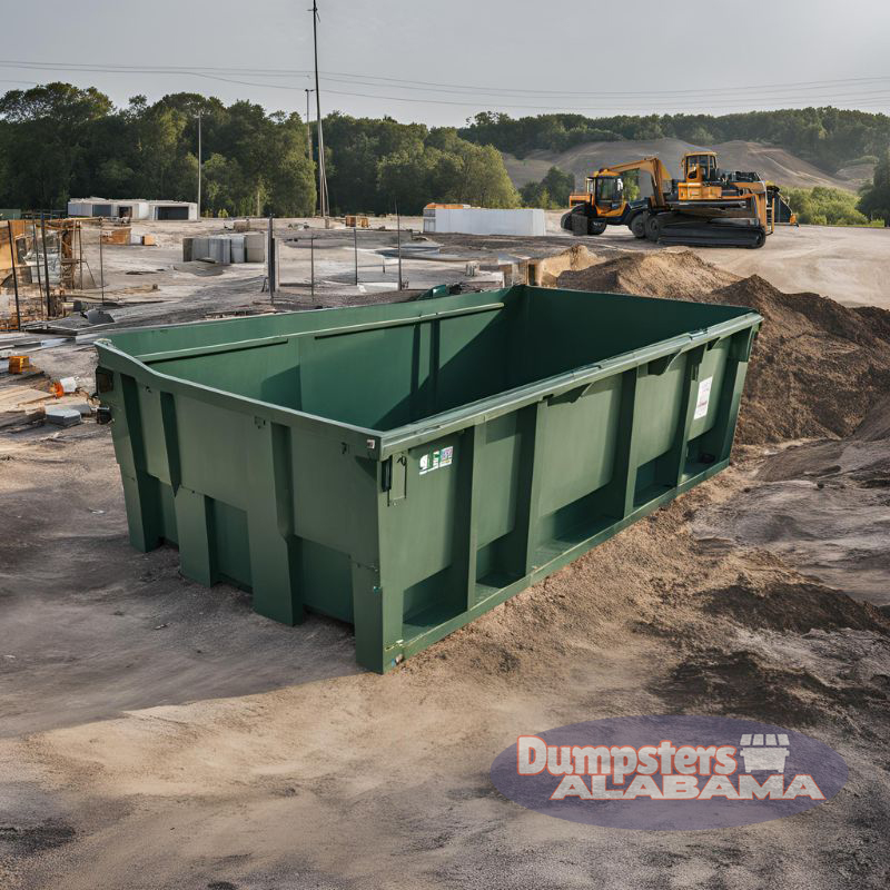 Roll-off dumpsters for construction sites