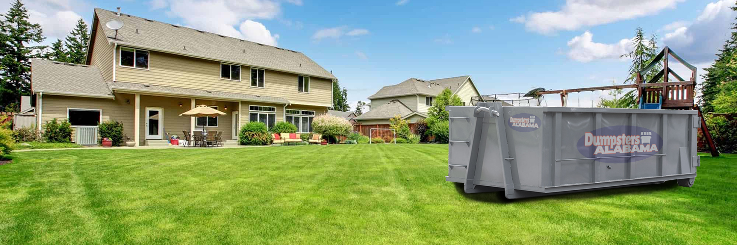 Construction site roll-off dumpsters